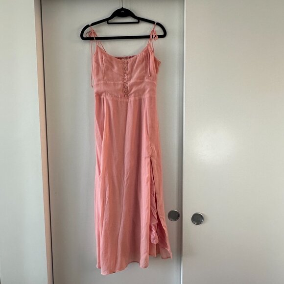 Abercrombie & Fitch Midi Dress (Pink) - Picture 2 of 8